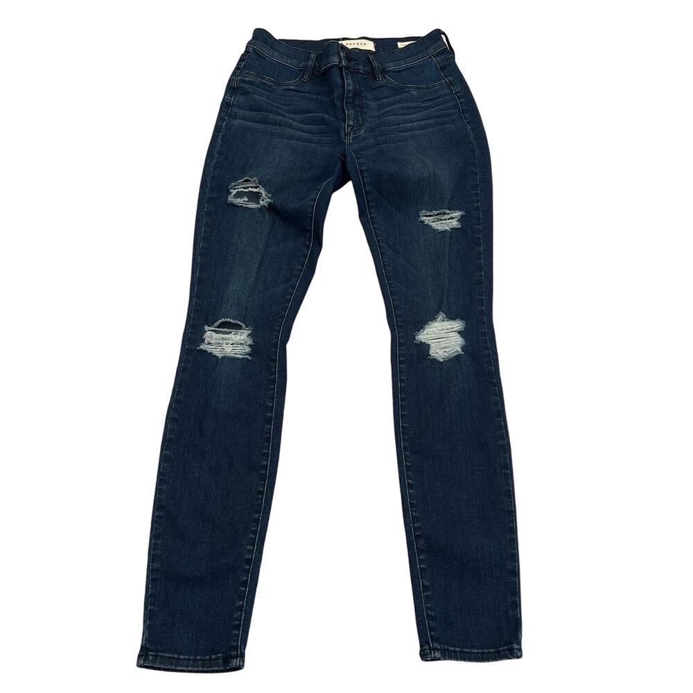 PacSun LA Jeggings Stretch Distressed Dark Blues Jeans Size 26
